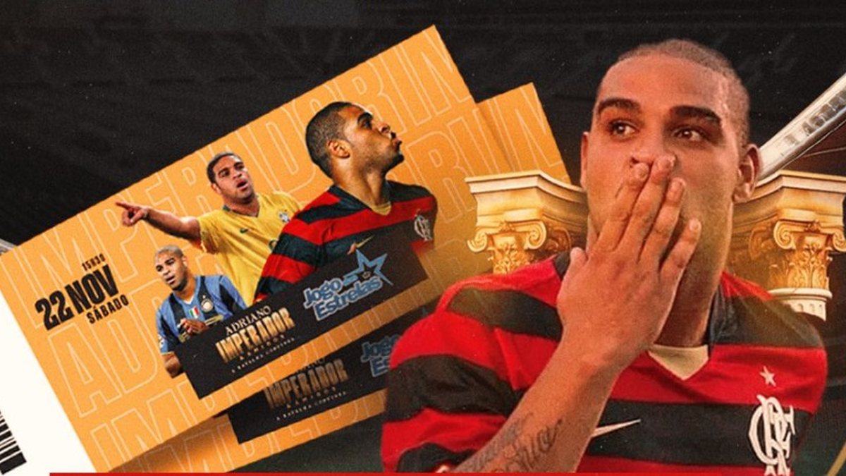 Adriano Imperador e ídolos do futebol desembarcam no Rei Pelé para o Jogo das Estrelas!