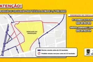 DMTT Reordena Circulação de Veículos Pesados no Mercado da Produção