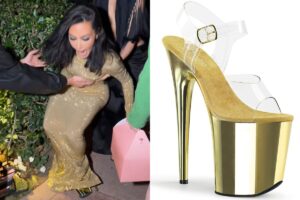 Perrengue Fashion: Kim Kardashian Quase Vai ao Chão com Salto de 21cm em Festa Pós-Oscar